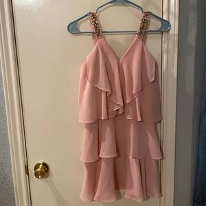 Baby pink BCBGMaxAzria mini dress size 0